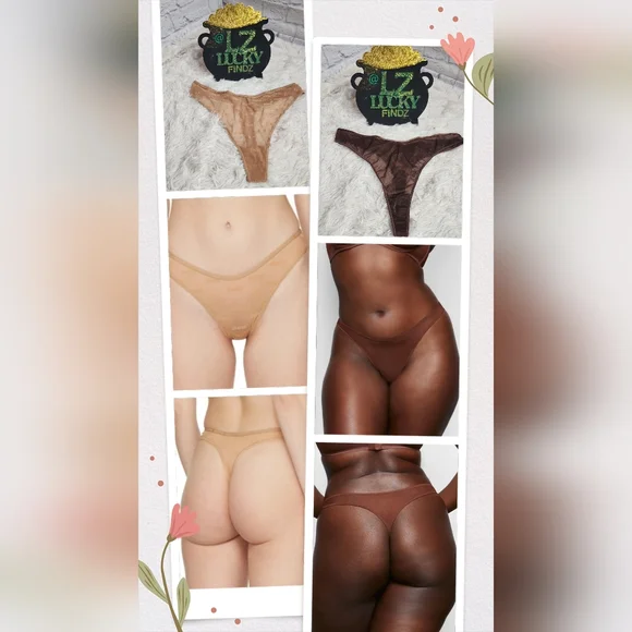 2pcs SKIMS AFTER HOURS THONG & ULTRA FINE MESH THONG/ NWT/3X - Picture 12 of 12